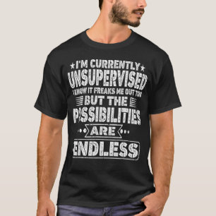 Camiseta Estou sem supervisão, sei que me assusta.