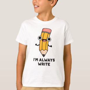 Camiseta Estou sempre escrevendo um canhoto de lápis bonit