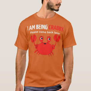 Camiseta estou sendo louco, por favor, volte mais tarde