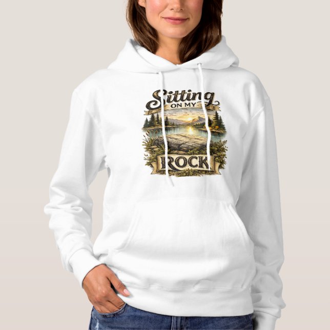 Camiseta Estou Sentado na Minha Rocha (Frente)