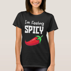 Camiseta Estou Sentindo Pimenta Vermelha Quente Humor Entus