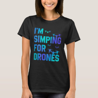 Camiseta Estou Simping Para Drones Piloto de Drone Quadricó