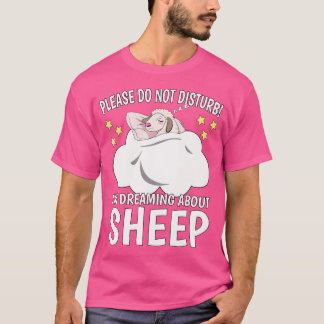 Camiseta Estou Sonhando Com Dormir Naps Pj Sheep