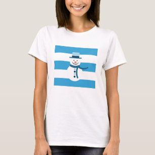 Camiseta Estou Sonhando com um boneco de neve de inverno br