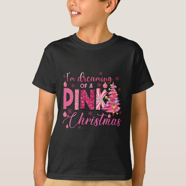 Camiseta Estou Sonhando com um Cristo rosa e engraçado de N (Frente)