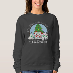 Camiseta Estou sonhando com um Natal branco com Aslan