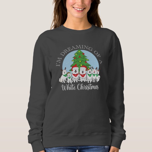 Camiseta Estou sonhando com um Natal branco com Aslan (Frente)