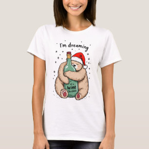 Camiseta Estou sonhando com um Natal de vinho
