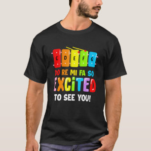Camiseta Estou Tão Empolgado Em Vê-Lo Voltar À Escola T