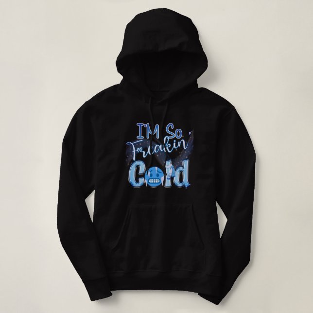 Camiseta Estou tão frio (Frente do Design)