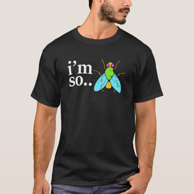 Camiseta Estou Tão Voador Pesca com Uma Mosca Pai (Frente)