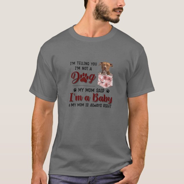 Camiseta Estou te dizendo que não sou um Cachorro que minha (Frente)