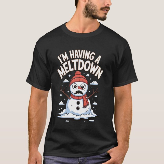 Camiseta Estou tendo um boneco de neve derretendo (Frente)
