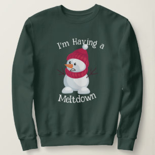 Camiseta estou tendo um boneco de neve derretido.