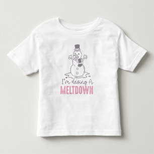 Camiseta Estou tendo um colapso - Design engraçado de bonec