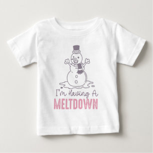 Camiseta Estou tendo um colapso - Design engraçado de bonec