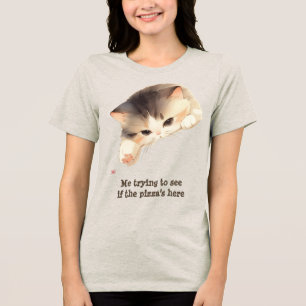 Camiseta Estou tentando ver se a Pizza está aqui