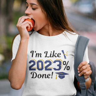 Camiseta Estou tipo 2023 por cento concluído
