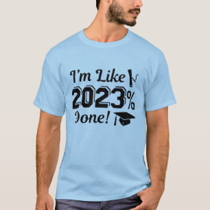 Camiseta Estou tipo 2023 por cento concluído