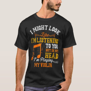 Camiseta Estou tocando violinista de música violino