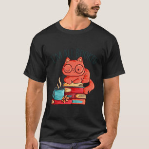Camiseta Estou Todos Reservados A Ler Gatinhos Gatinhos Par