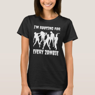 Camiseta Estou torcendo por cada fantasia de Zombie Hallowe