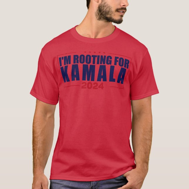Camiseta Estou Torcendo Por Kamala 2024 (Frente)