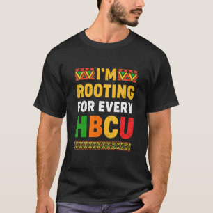 Camiseta Estou Torcendo Por Todo HBCU Histórico Faculdade N