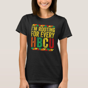 Camiseta Estou Torcendo Por Todo HBCU Mês Da História Negra