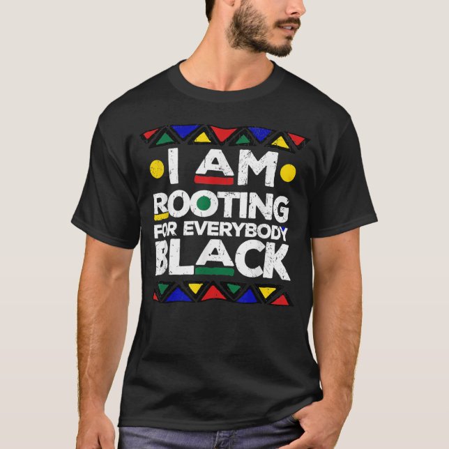 Camiseta Estou torcendo por todos Orgulho de História Negra (Frente)