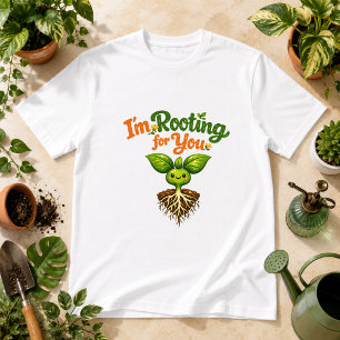 Camiseta Estou Torcendo por Você Humor de Planta