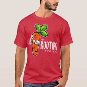 Camiseta Estou torcendo por você vermelhos vegetais