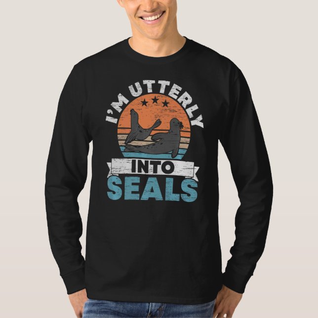 Camiseta Estou totalmente em focas submersas. (Frente)