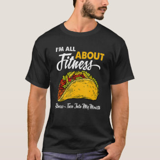 Camiseta Estou Totalmente Sobre Aptidão Taca Na Minha Boca