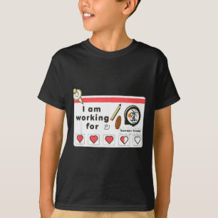 Camiseta estou trabalhando para as férias de verão