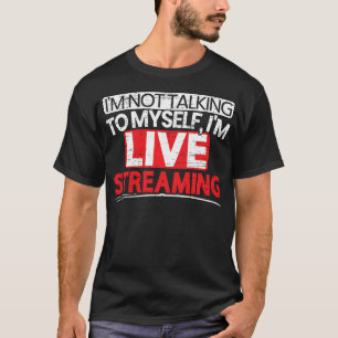 Camiseta Estou transmitindo ao vivo Canal de jogos de strea