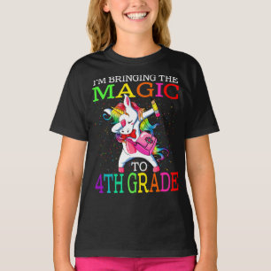 Camiseta Estou trazendo a magia para o 4º ano de Unicórni