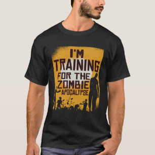 Camiseta Estou Treinando para o Apocalipse Zombie