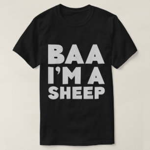 Camiseta Estou um Carneiro Design de Texto Divertido