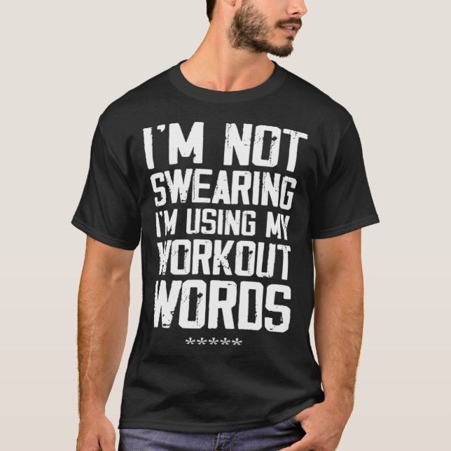 Camiseta Estou usando minhas palavras de exercício (Frente)