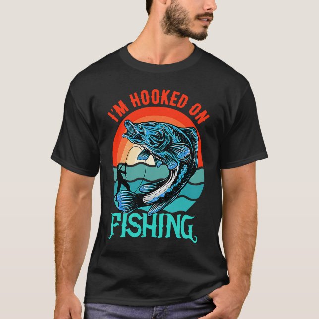 Camiseta Estou viciado em pesca (Frente)