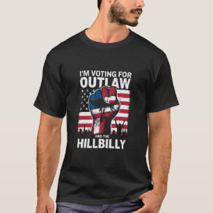 Camiseta Estou votando no fora da lei e no caipira 2024 U
