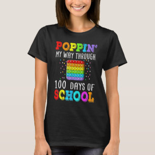 Camiseta Estourando Em 100 Dias De Escola 100º Dia Pop