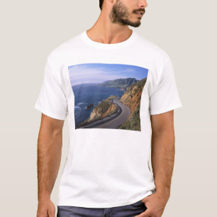 Camiseta Estrada 1 ao longo da costa da Califórnia perto