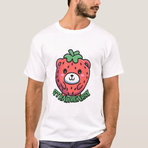 Camiseta Estrada! Cartoon de Carneiro de Morango Bonito