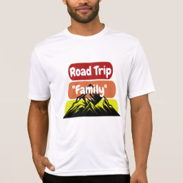 Camiseta Estrada da Família Personalizada Montanha Sunset T