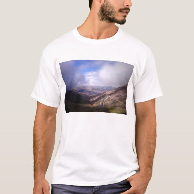 Camiseta Estrada da serpentina da montanha de Salta com (Frente)