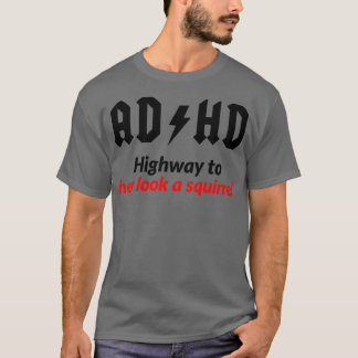 Camiseta Estrada de Alta Definição para Olhar Um Esquilo Mu