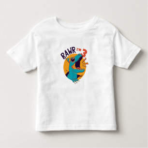 Camiseta Estrada de Dinossauro de Idade Personalizada Eu so