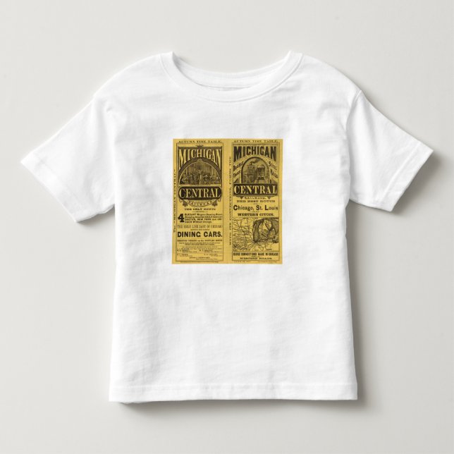 Camiseta Estrada de ferro da central de Michigan (Frente)
